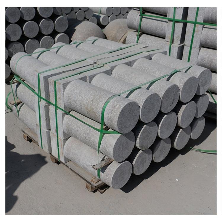 五蓮花擋車柱 同盛石材 花崗巖石柱